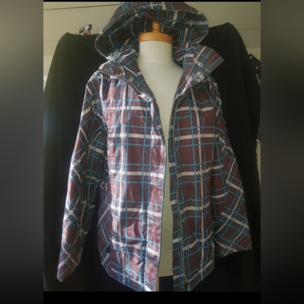 Faded Glory Plaid Women's Ski Jacket Medium